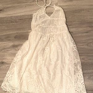 White lace summer dress